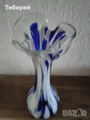 Стъклена ваза, снимка 7 - Вази - 54233060