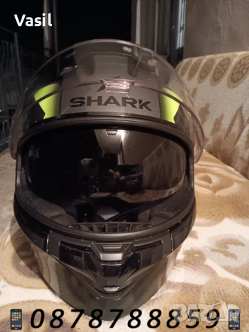 Каска SHARK Ridill 2 Berserk + интерком, мешка и кутия, снимка 8 - Аксесоари и консумативи - 53048403