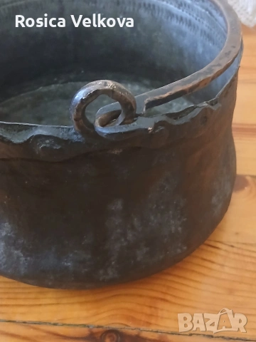 Меден (бъкърен) котел , снимка 8 - Антикварни и старинни предмети - 54149399