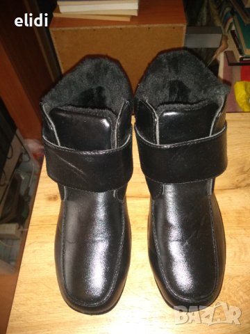 НОВИ Черни боти еко кожа ном. 41