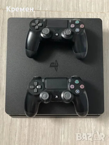 PS4 Slim 1TB + 2 оригинални джойстика, снимка 2 - PlayStation конзоли - 56132463