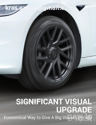BASENOR 2024 Tesla Model 3 Тас на колело 18-инчов капак на главината Капак на главината на колелот, снимка 5 - Аксесоари и консумативи - 44623181