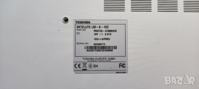 Лаптоп Toshiba L50-B-1DZ - 2.16GHz/4GB/750GB, снимка 9 - Лаптопи за работа - 40592403