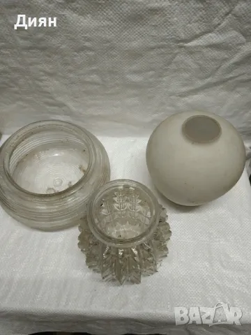 4 Стари Стъкла за Полюлей, снимка 3 - Антикварни и старинни предмети - 49875420
