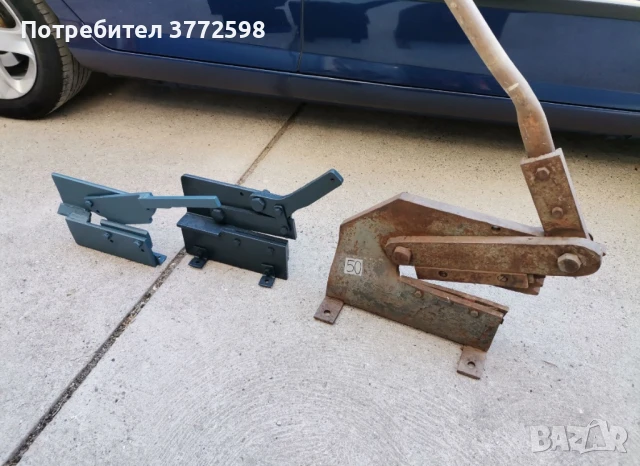 Малка, средна, голяма гилотина за рязане на ламарина и арматура, ножица, снимка 3 - Други инструменти - 51179087