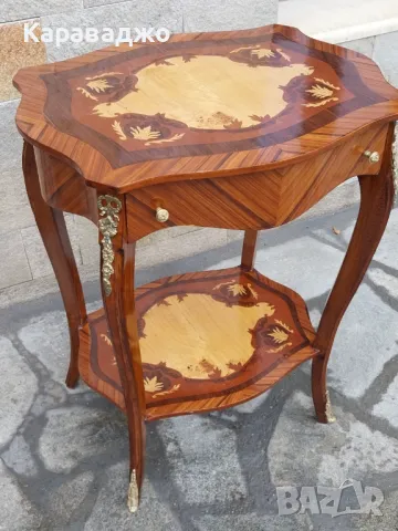 Старинна Маса Две Нива, снимка 4 - Маси - 49956729