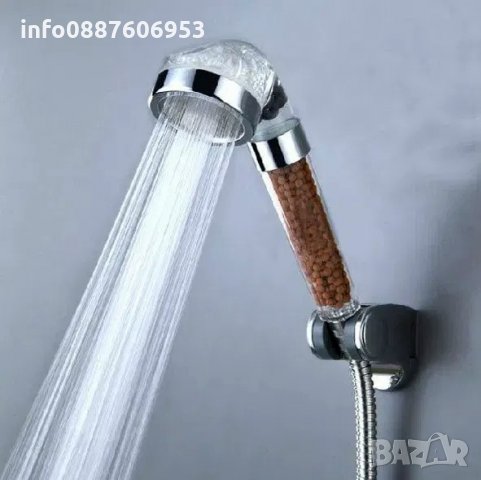 SPA Shower - СПА Душ слушалка с естествен филтър от турмалин и германий, снимка 15 - Смесители - 34352944