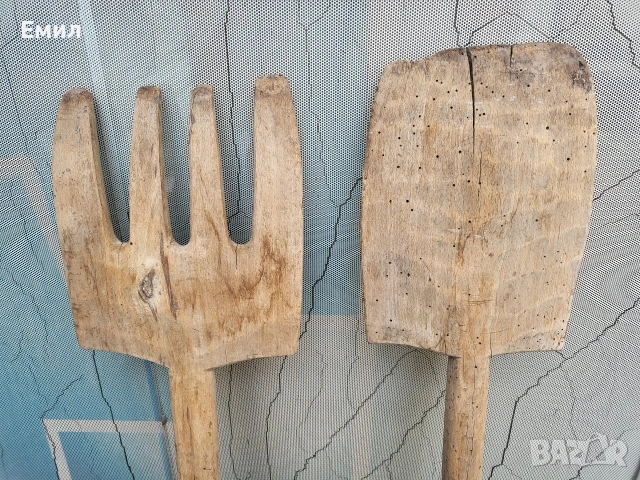 Автентични дървени лопати, снимка 4 - Колекции - 53925924