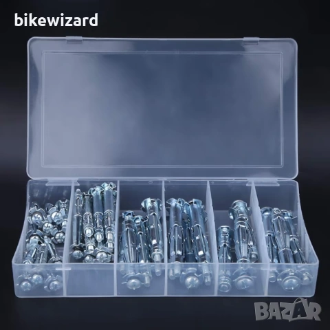 Комплект от 42 метални дюбела M4-M6 за гипсокартон