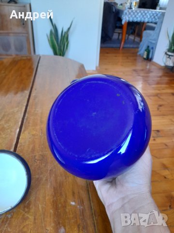 Стар емайлиран чайник #37, снимка 6 - Антикварни и старинни предмети - 36853381