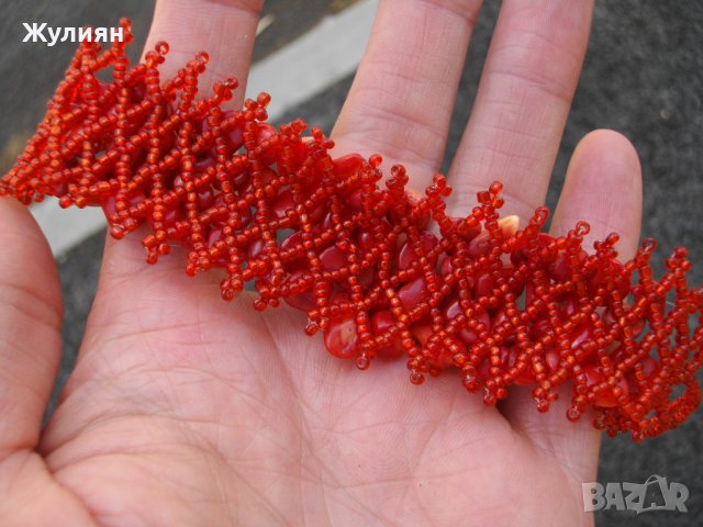  ГРИВНА СИНЦИ И КОРАЛИ, снимка 7 - Антикварни и старинни предмети - 37236797