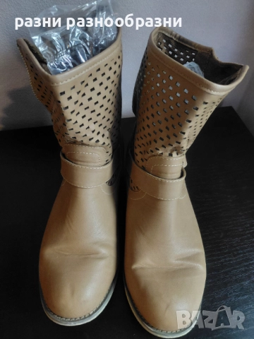 Пролетно есенни дамски ботуши, снимка 2 - Дамски ботуши - 51999402
