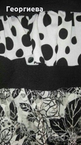 Рокля със свободна талия, в черно и бяло ПРОМОЦИЯ👗🍀S,M👗🍀арт.172, снимка 7 - Рокли - 29820434