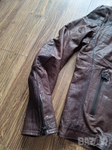 Страхотно мъжко кожено яке BLUPEL , естествена кожа, размер 2XL, снимка 7 - Якета - 52844423