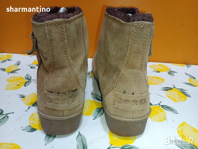 Sorel N 40 кожени боти Waterproof , снимка 4 - Дамски боти - 53356952