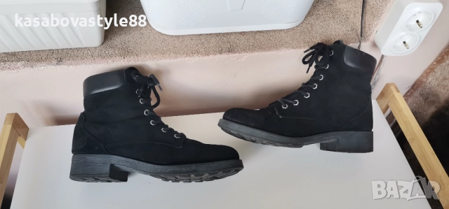 Боти Skor 39н.Естествен велур и кожа , снимка 6 - Дамски боти - 52127043