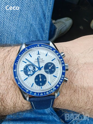 Omega Seamaster Silver Snoopy 50th anniversary edition, снимка 17 - Мъжки - 44179459