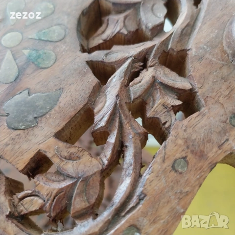 Етажерка ъглова масив манго, снимка 7 - Етажерки - 54104787