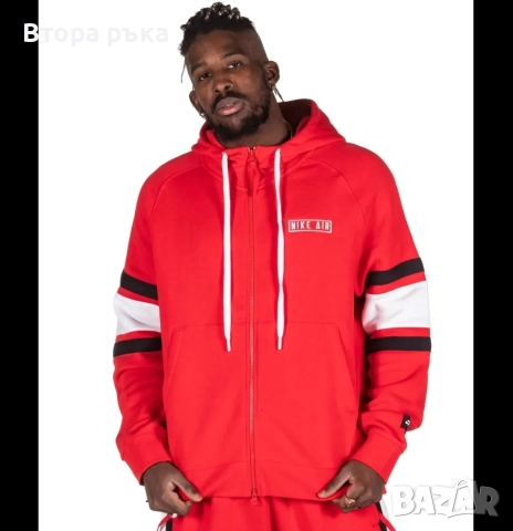 Nike air fleece горнище мъжка оригинален , снимка 10 - Спортни дрехи, екипи - 52827114