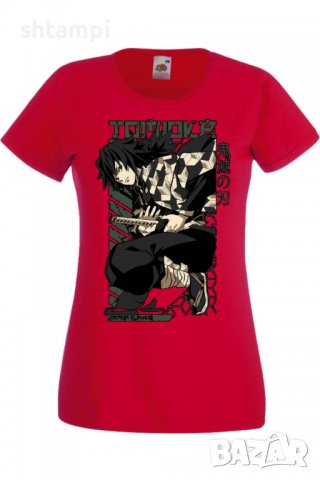 Дамска тениска Аниме Манга Demon Slayer Tomioka Gyuu,Анимация,игра,Празник,Повод., снимка 4 - Тениски - 38058677