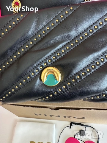 PINKO Мini Love Puff – оригинална кожена чанта | НОВА, снимка 6 - Чанти - 54048264