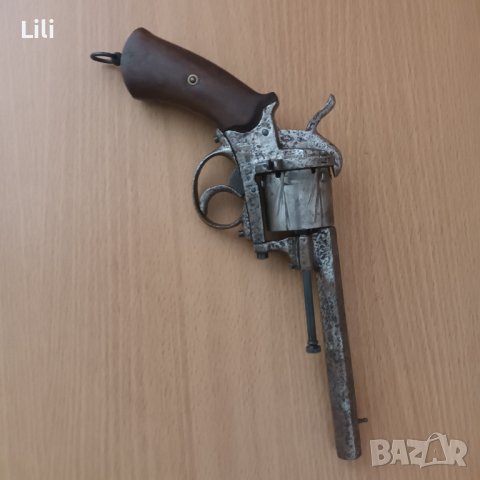 голям масивен и работещ револвер от 19 век ..пистолет пищов пушка , снимка 3 - Антикварни и старинни предмети - 42758096