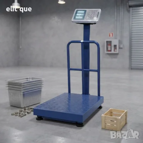 Платформена електронна везна ACS 300/350 кг 40×50, снимка 5 - Везни - 55708994