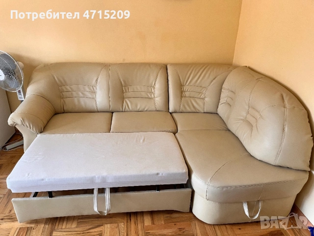 Ъглов диван с ракла и функция сън, снимка 3 - Дивани и мека мебел - 53174410