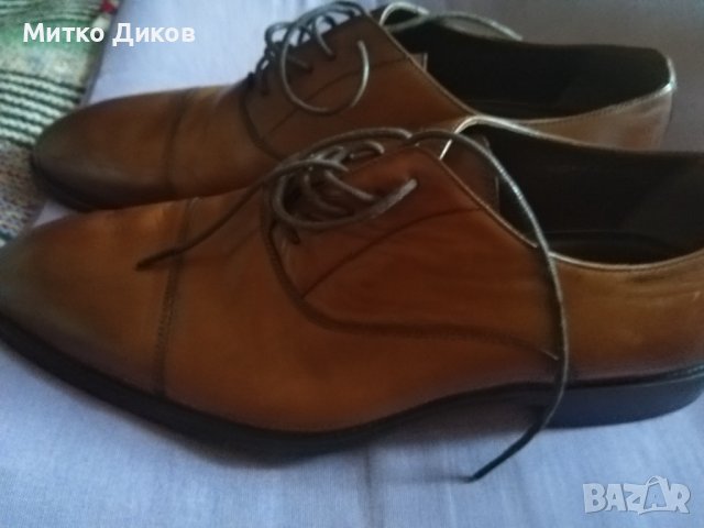 Teodor маркови български официални обувки естествена кожа №42 стелка 275мм като нови, снимка 6 - Официални обувки - 39245317