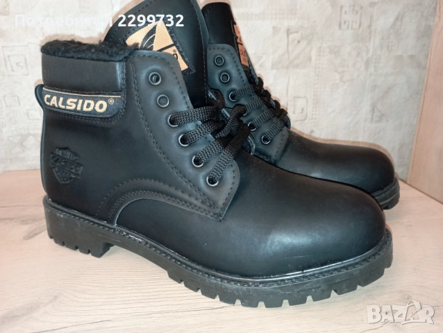 Нови топли мъжки боти № 43  - черни, снимка 5 - Мъжки боти - 52599732