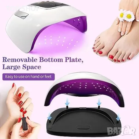 Нова 280W ултравиолетова професионална лампа за гел лак нокти Жени Маникюр, снимка 6 - Продукти за маникюр - 49945117