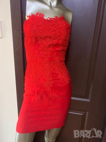 Червена вечерна рокля ! 