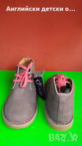 Английски детски обувки естествен велур-KANGOL 2 цвята, снимка 3 - Детски обувки - 31759426