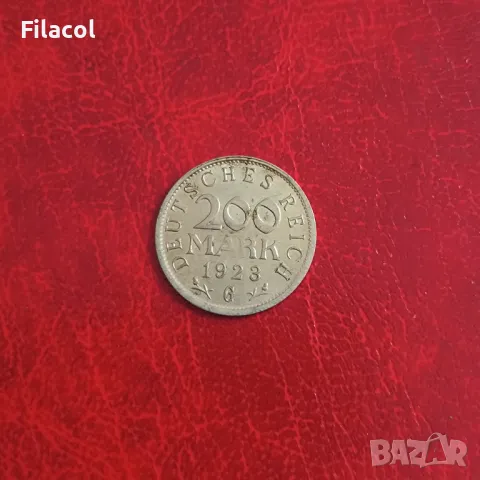 Германия 200 марка 1923 'G' - Карлсруе