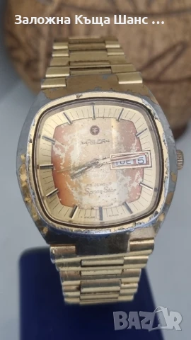 Рядък Швейцарски винтидж мъжки часовник Felca Space Star Rotomatic 25 Jewels  , снимка 2 - Антикварни и старинни предмети - 51140410