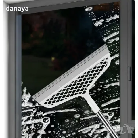 5533 Въртяща се силиконова метла за сухо и мокро почистване, снимка 11 - Мопове, кофи, четки и метли - 48311907