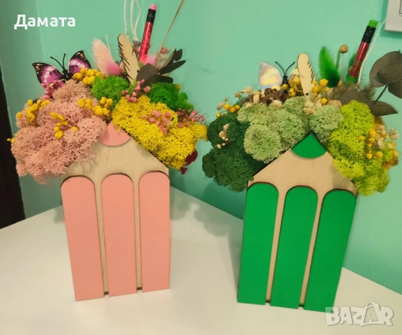 Кашпи/декорации със скандинавски мъх 