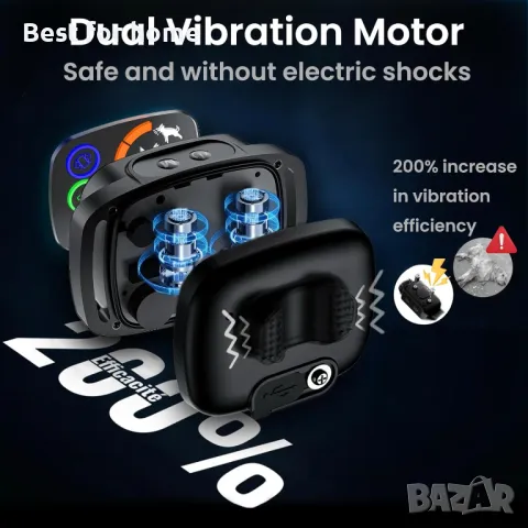 Нашийник против лай за кучета PatteSage, снимка 3 - За кучета - 49340899