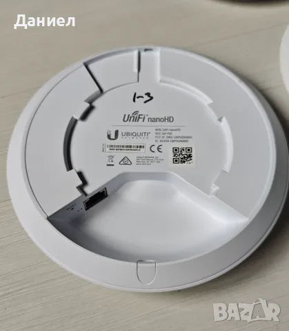 Ubiquiti UniFi UAP-nanoHD 1733Mbit/s access point, снимка 3 - Мрежови адаптери - 56547993