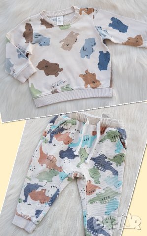Бебешки дрехи H&M 9-12 месеца, снимка 2 - Комплекти за бебе - 42814295