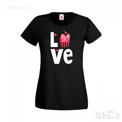 Дамска тениска Свети Валентин Love Dogs, снимка 4 - Тениски - 35648081