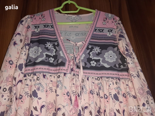 Дълга рокля- размер L, снимка 3 - Рокли - 51664284