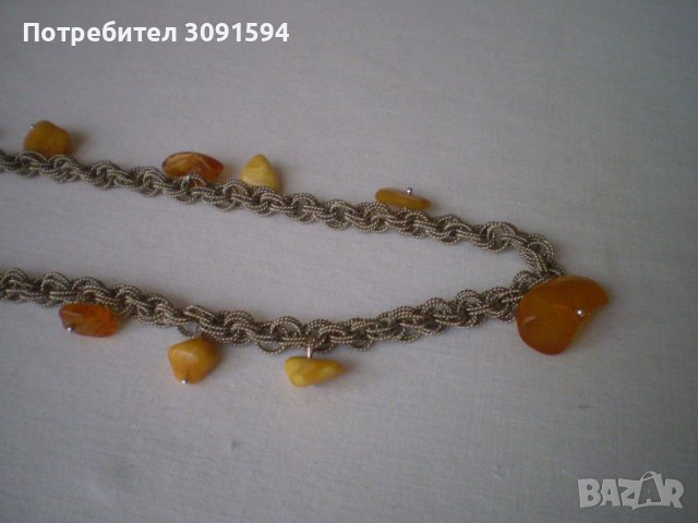 Винтидж  Дамско колие от естествен кехлибар, снимка 4 - Антикварни и старинни предмети - 40352341