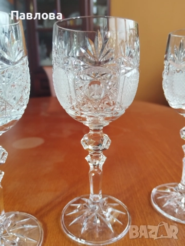 Кристален сервиз за вино, снимка 2 - Сервизи - 52386582
