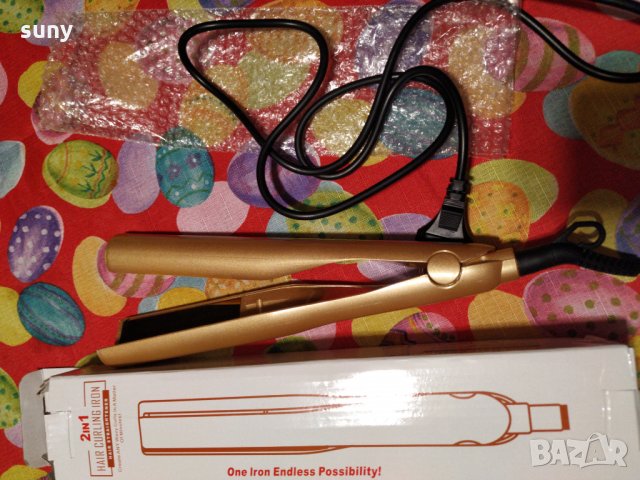 Нова преса 2в1 за къдрици и изправяне, снимка 1