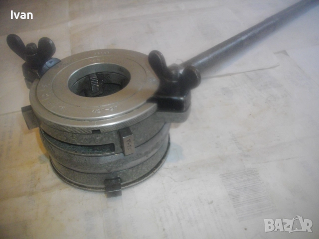 Винтонарезка до 2 цола чехословашка старо качество алуминиева винторез плашка отлична JOPAL 2 NAREX , снимка 4 - Други инструменти - 52720542