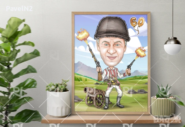 Карикатури по поръчка, снимка 12 - Картини - 50626562