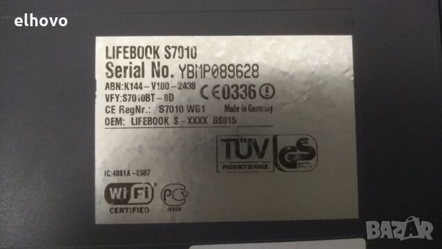 Лаптоп Fujitsu Siemens Lifebook S7010, снимка 8 - Лаптопи за дома - 35013007