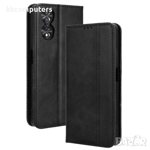 TCL 40 Nxtpaper 4G Калъф PU Кожа с Мозайка, Магнит, Поставка и Скрийн Протектор Четири Цвята