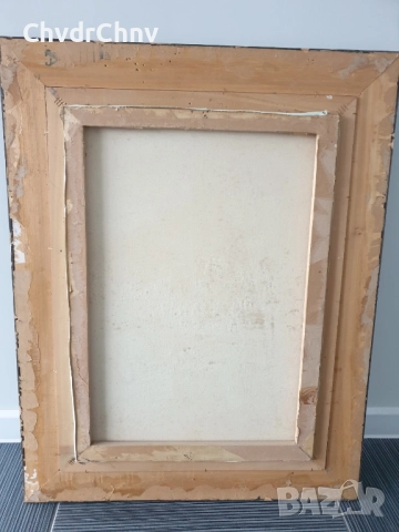 92х73см/голяма картина масло върху платно/морски пейзаж/градски къщи-рибарски лодки, снимка 8 - Картини - 52549568